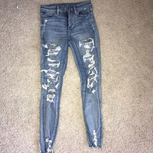 American Eagle Ripped Skinny Jeans
